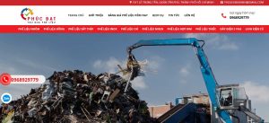 Trang website Công ty thu mua phế liệu Phúc Đạt