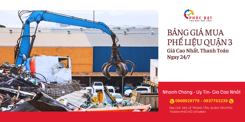 Bảng Giá Mua Phế Liệu Quận 3
